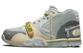 Nike X Travis Scott Air Trainer 1 Sp 'Grey Haze Olive Aura Canvas' DR7515-001 36