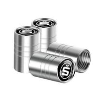 4Pcs Metal Car Wheel Tire Air Valve Caps Stem Cover For Skoda Enyaq A7 Octavia Kodiaq Fabia Superb Rapid Kamiq Karoq A5 Derivati