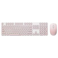 Keyboard And Mouse Combo, Wireless Keyboard And Mouse Set, Office Keyboard And Mouse Combo, Pink rožinė
