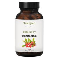 Berberine HCI 1000 Mg Dietary Supplement, 90 Vegetable Capsules Per Bottle 90 Capsules