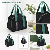 Portable Foldable Lunch Box Bag Insulated Cooler Bag with Carry Handle Lightweight Design for Food Storage and Transport One Size juoda