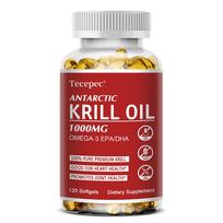Antarkties krilio aliejaus maisto papildas, su Omega 3, fosfolipidais, astaksantinu 120 Capsules
