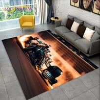Racing Vehicle Car Racer Cartoon Carpet Rug for Home Living Room Bedroom Sofa Doormat Decor,kid Play Area Rug Non-slip Floor Mat 40x60cm