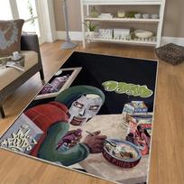 Doom Album Cover Rug, Hip-Hop Album Cover Decoration MF DOOM hip-hop band music decorative rug modern home popular carpet 40x60cm