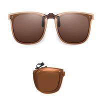 UV 400 Protection Clip On Sunglasses Easy Carry Square Frame Folding Sun Glasses Goggles for Women & Men Eyewear & Accessories