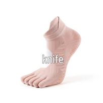 MEIKAN Women's Non-Slip Five-Toe Pilates & Yoga Socks with Open Heel Women's Size (35-38) rožinė