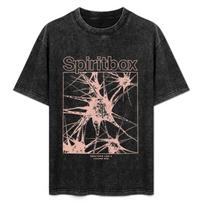 Spiritbox  Serotonin Like A Loaded Gun  Senovinio plovimo Sunkiojo Metalo Grupės Per dydžio Juodi Grafiniai Marškinėliai S įvairiaspalvis