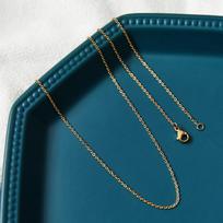 304 Stainless Steel Link Chain Necklace For DIY Jewelry Making Snake Bone O-shaped Chain Gold Color Silver Color Necklace, 1 PCs