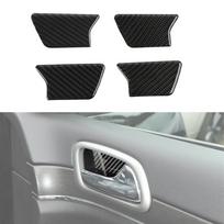 Inner Car Door Handle Trim Stickers for Jeep Grand Cherokee 2011-2025 Interior Handle Bowl Decoration Carbon Fiber Accessories