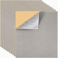 10pcs/set Soft A4 Quilting Fabric Peel and Stick Jewelry Box Felt Liner  Drawer Liner Grey-10pcs