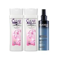 Clear Anti-Dandruff Shampoo & Syoss Styling Gel Combo