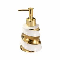 Small Press Type Empty Bottle 200ml Sub Bottle Modern Ceramic Luxury Lotion Bottle  Kitchen balto aukso spalvos