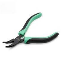 ELECALL 5-inch Mini Bent Nose Pliers