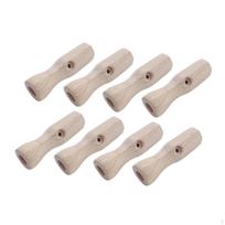 8 Pieces Foosball Table Handles Easy Assembly Comfortable Indoor Hardwood