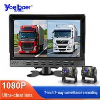 7-inch 24V Truck Dash Cam with Dual 1080P, Night Vision & Voice Control