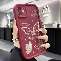 For Samsung Galaxy S25 Ultra 25 24 23 plus A06 Case Galaxy A05 A04 A04E A03 A02 Anti fall dustproof  protective cover soft shell Galaxy S24+ tamsiai raudona spalva