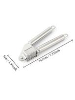 Garlic Press Stainless Steel - Premium Professional Grade Garlic Mincer, Crusher & Peeler Set - Easy Clean, Dishwasher Safe