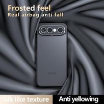 For Vivo X300 FE Case Skin Friendly Matte Frosted Black Translucent Airbag Non-yellowing Anti-Fingerprint Cover Vivo X300 FE gray