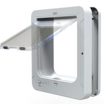 Cat Door RFID Sensing Intelligence Controllable Entry and Exit Direction 4 Locking Ways Pet Door Sensitive Identification balta