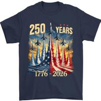 250 Years America Anniversary Fighter Jets 250th Birthday 17762026 Unisex T-Shirt S