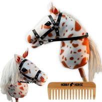 Hobby Horse Horse On A Stick Horse Horse Head Pattoon White And Red + Comb [M-Hobbyhorse8]