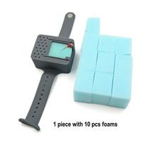 1 Set Dental Endo Measuring Block Wrist Watch with 10 Sponge Blocks Endodontic Files Drill Stand Holder Ruler Autoclavable 1 set Grey