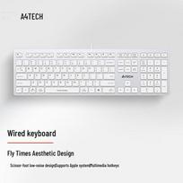A4TECH FX50 Wired Scissor-Foot Silent Membrane Keyboard