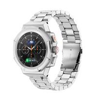 Luxury Modification Kit Case for Samsung Galaxy Watch 8 46mm Stainless Steel Bracelet for Galaxy Watch 8 44 40 Mod Kit Strap Galaxy Watch 8 40mm sidabras