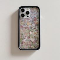 Lauko gėlės 3D animacinis mielas triušis mergaitės lankelis rožiniai aukštakulniai telefono dėklas iPhone 15 14 13 12 16 Pro Max WF minkštas kraštas kietas dangtelis iPhone 13