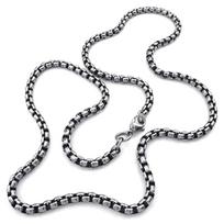 Jewelry Necklace For Men Chain Biker Retro Link Stainless Steel For Men With Gift Bag 55cm juoda