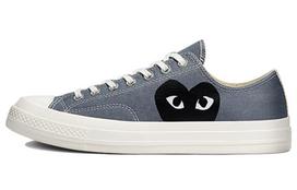 Chuck 70 Vyriški Comme des Garçons Play x Chuck 70 Converse žemi 'Steel Gray' 171849C 37