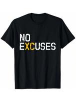Cross Country No Excuses T-Shirt Running Runner Gift T-Shirt S įvairiaspalvis