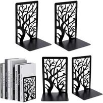 Knygų atramos lentynoms, Metalinės knygų atramos, Tvirtas knygų stabdiklis, Juoda L formos knygų atrama, Idealiai tinka namų biurui, mokyklos bibliotekai 2-Pack juoda