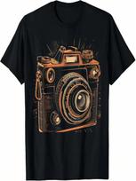 Retro Vintage Camera Photography Lover Photographer Gifts T-Shirt S įvairiaspalvis