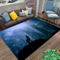Wolf Art Non-Slip Soft Area Rug for Living Room Bedroom Sofa Doormat Home Office Decor Durable Floor Mat Gift 40x60cm