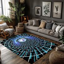 Tuniu Trendy Internet Webbing Rug NonSlip Mat for Living Room Bedroom Kitchen Decor Home Floor Mat 50x80cm