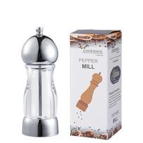 LMETJMA 6inch Salt and Pepper Mill Manual Salt Pepper Grinder with Adjustable Coarseness Refillable Peppercorn Grinder Mill