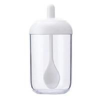 Glass Spices Jars Stickers Salt Sugar Powder Olive Oil Pepper Seasoning Storage Bottle Spoon Base Tools Kitchen Accessories Set