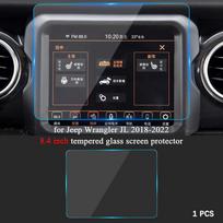 Tempered Glass Screen Protector Film for Jeep Wrangler JL JLU Rubicon 2018-2025 8.4 Inch GPS Touchscreen Protector Accessories