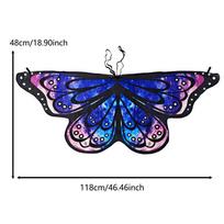 Cosplay Costume Kids Butterfly Wings Costume Fancy Dress Pixie Cloak  Party Accessories 5