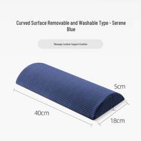 Memory Foam Leg Elevation Pillow 40cm x 18cm tamsiai mėlyna spalva