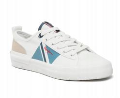 Pepe Jeans Allen Flag Vyriški Batai Balti 44 Awe