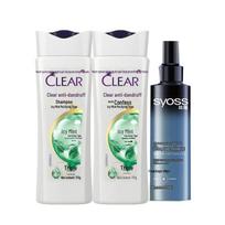 Clear Icy Fresh Anti-Dandruff Shampoo & Syoss Hair Gel Set