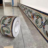 Fashion 5/10 Meter Wall Base Thickened Self Adhesive Wall Sticker Anti-collision Soft Skirting Line Home