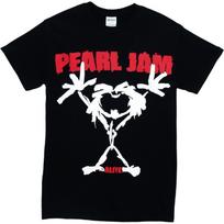 Pearl Jam Stick Man Men's T-Shirt - Black (X-Large) S įvairiaspalvis