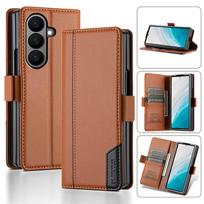 Luxury Leather RFID Wallet Cards Solt Phone Case for Samsung Galaxy Z Fold 7 6 5 4 3 Fold6 Fold7 Flip Magnetic Protective Cover Galaxy Z Fold5 ruda