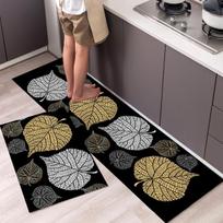 Madingas paprastas šiaurietiško stiliaus virtuvės grindų kilimėlis Buitinis kilimas ilgos juostos durų kilimėlis Modernus namų dekoras 40cmx60cm 40cmx120cm black