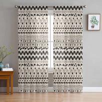 Mėgstu paprastas bohemiškas tiulio užuolaidas svetainei, permatomas užuolaidas miegamajam, virtuvės žaliuzes, voile užuolaidas 135W x 114H(cm)