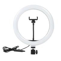 10inch Selfie Ring Light - Photography Fill Light LED Ring Lamp for Video Recording Live Broadcast white