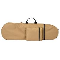 Drawstring Closure Skateboard Carry Pouch With Handle Skateboard Backpack  Outdoor Sports 84x32cm chaki
